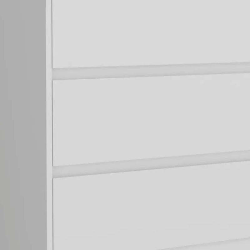 34" White Three Drawer Dresser Homeroots Bed & Bath