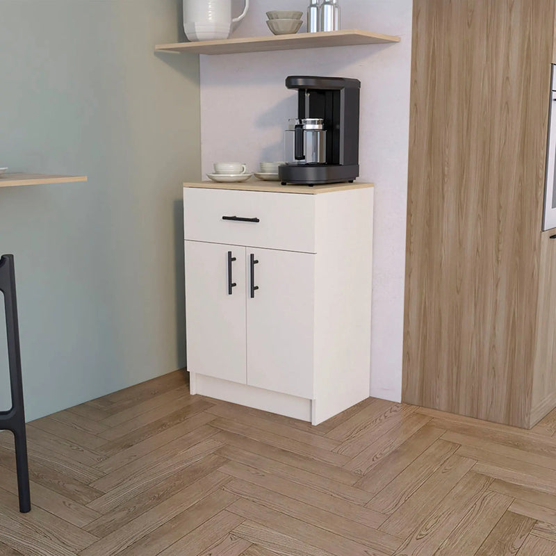 34" White Wood Two Door Pantry Or Storage Closet Homeroots Kitchen & Dining