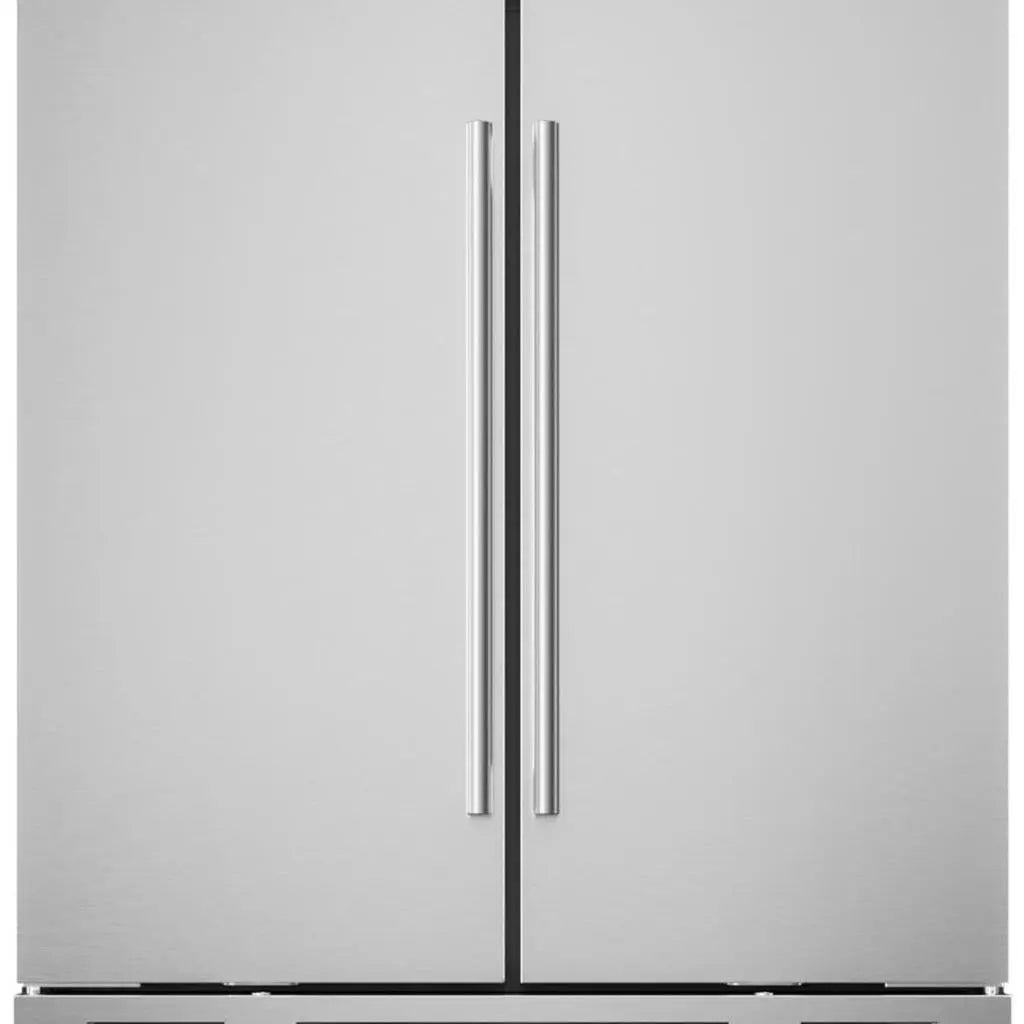 34" X 30" Silver Stainless Steel Dual Compartment Wine And Beverage Refrigerator Homeroots Home Decor