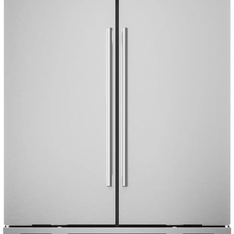 34" X 30" Silver Stainless Steel Dual Compartment Wine And Beverage Refrigerator Homeroots Home Decor