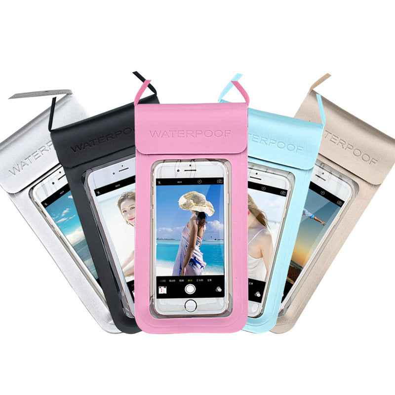 Swimming Bag Durable TPU Universal Waterproof Mobile Phone Cover Case Strong Seal Cellphones Neck Pouch