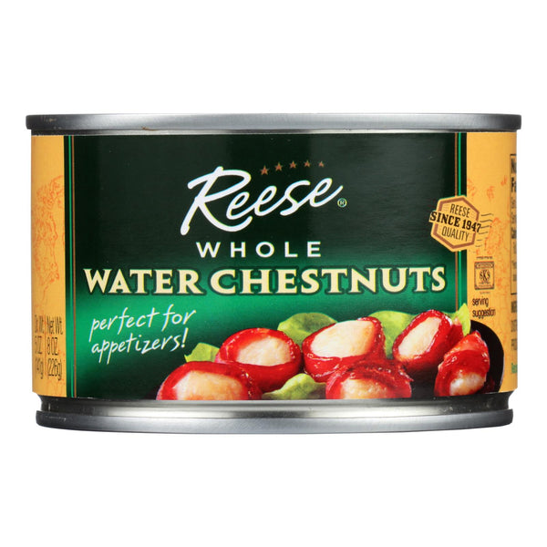 Reese Water Chestnuts - Whole - Case Of 24 - 8 Oz - Eco-Friendly Home & Grocery