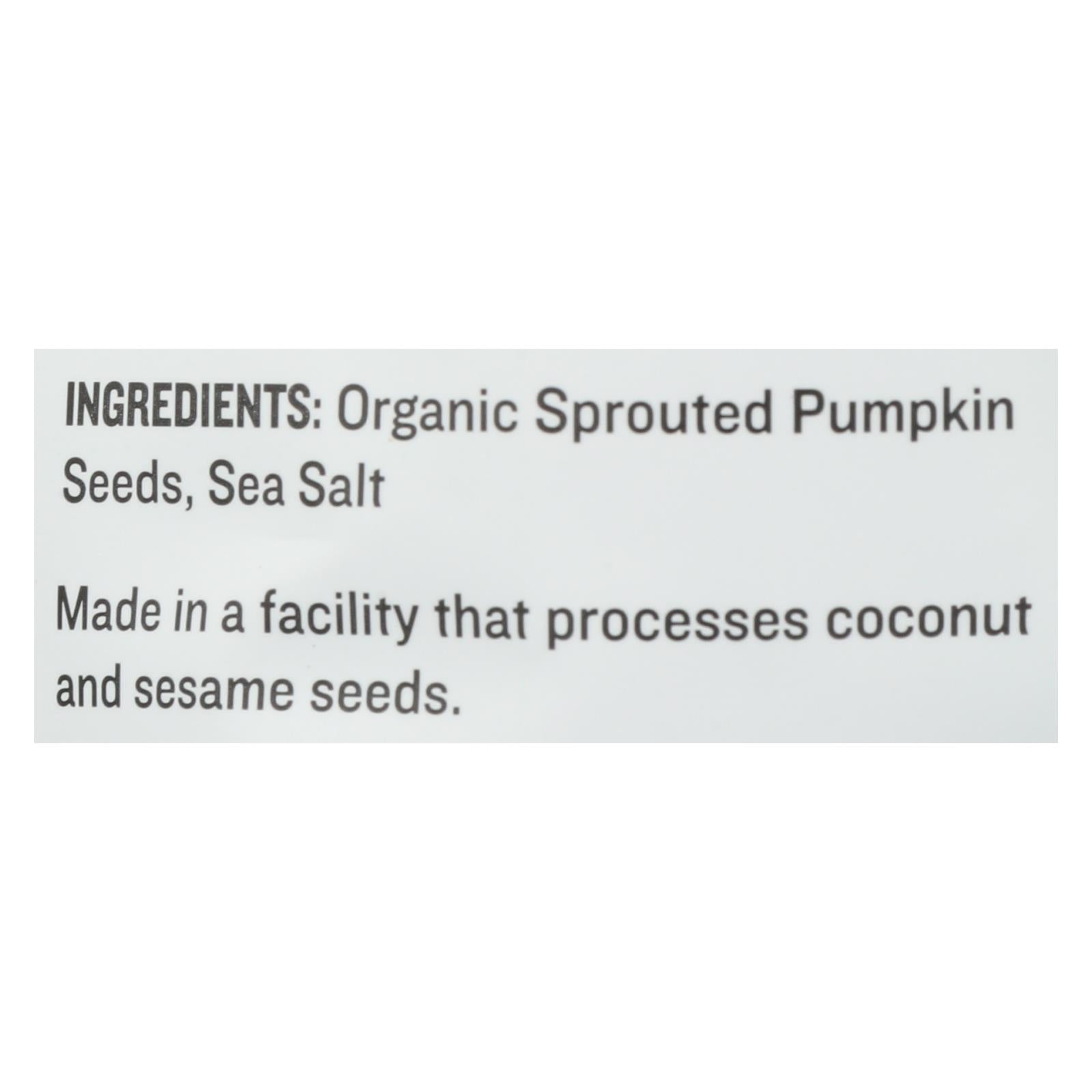 Go Raw Sprouted Seeds, Pumpkin With Celtic Sea Salt  - Case Of 6 - 14 Oz - GreatEagleInc