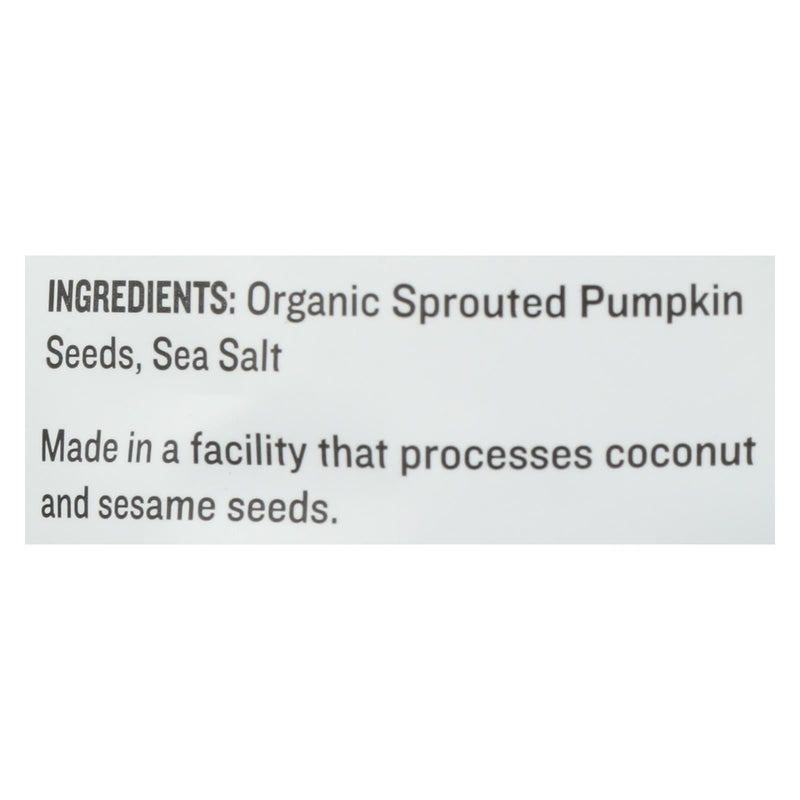 Go Raw Sprouted Seeds, Pumpkin With Celtic Sea Salt  - Case Of 6 - 14 Oz - GreatEagleInc