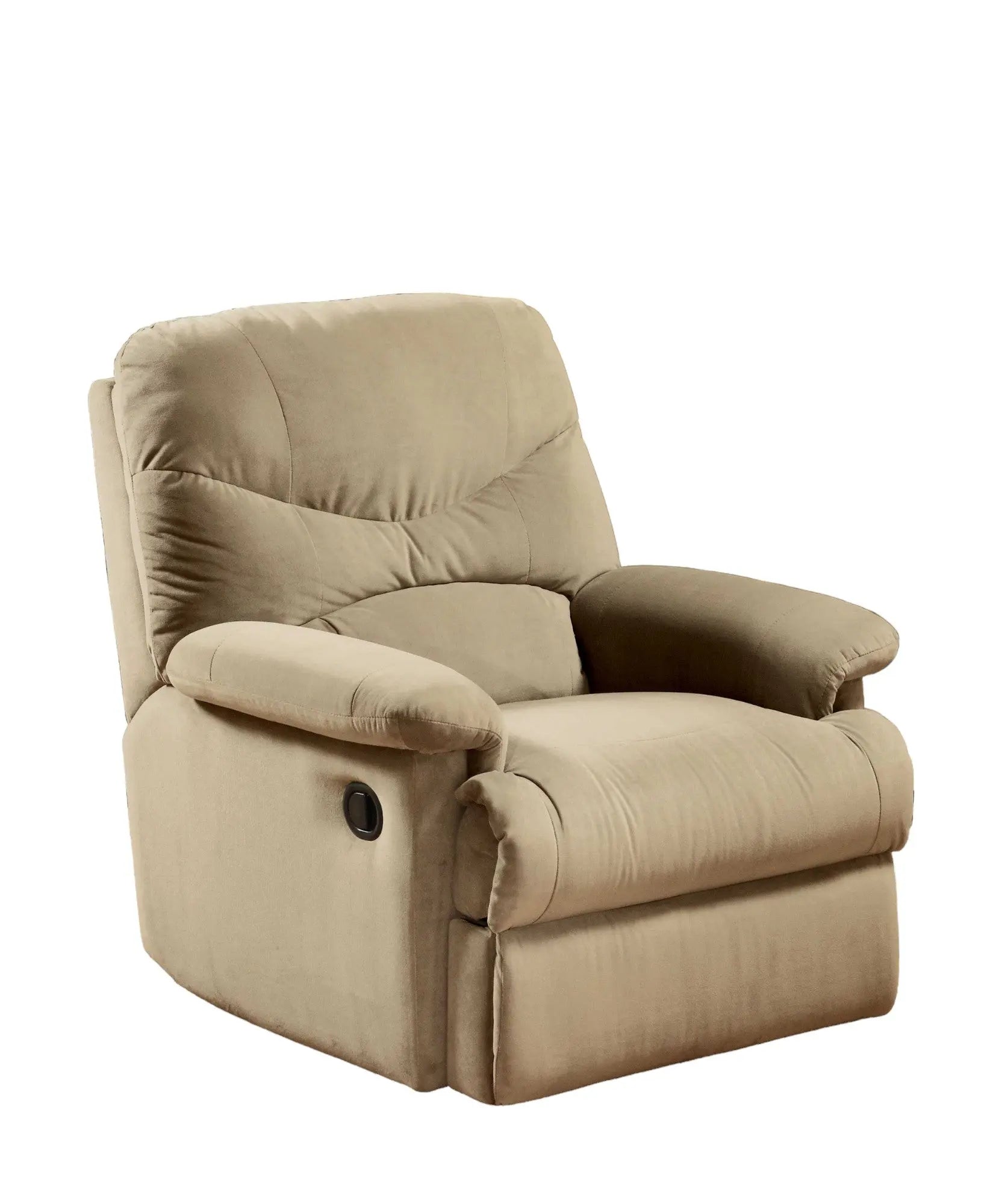 35" Beige Microfiber Recliner Homeroots Living Room