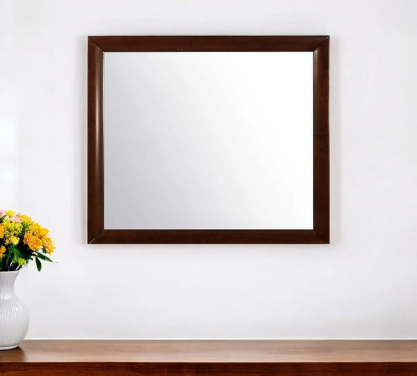 35" Merlot Framed Accent Mirror Homeroots Bed & Bath