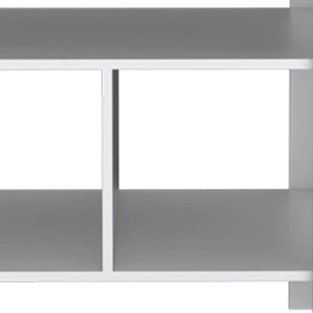 35" Natural and White Wood Kitchen Island With Storage Homeroots Kitchen & Dining