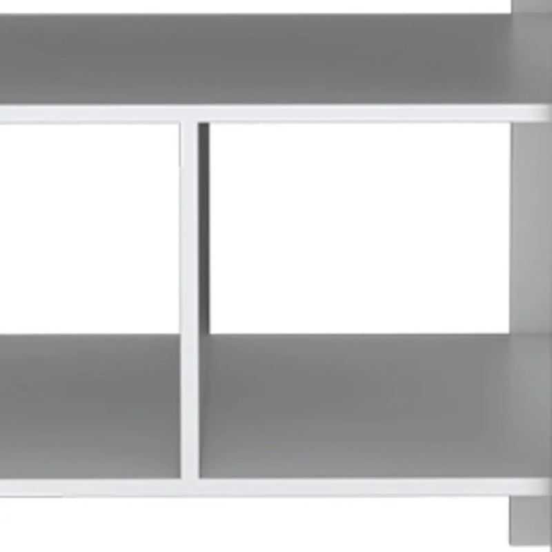 35" Natural and White Wood Kitchen Island With Storage Homeroots Kitchen & Dining