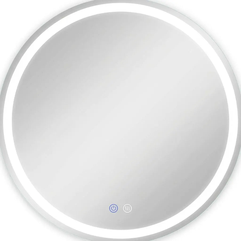 35" Round Lighted Frameless Anti Fog Bathroom Vanity Mirror Homeroots Bed & Bath