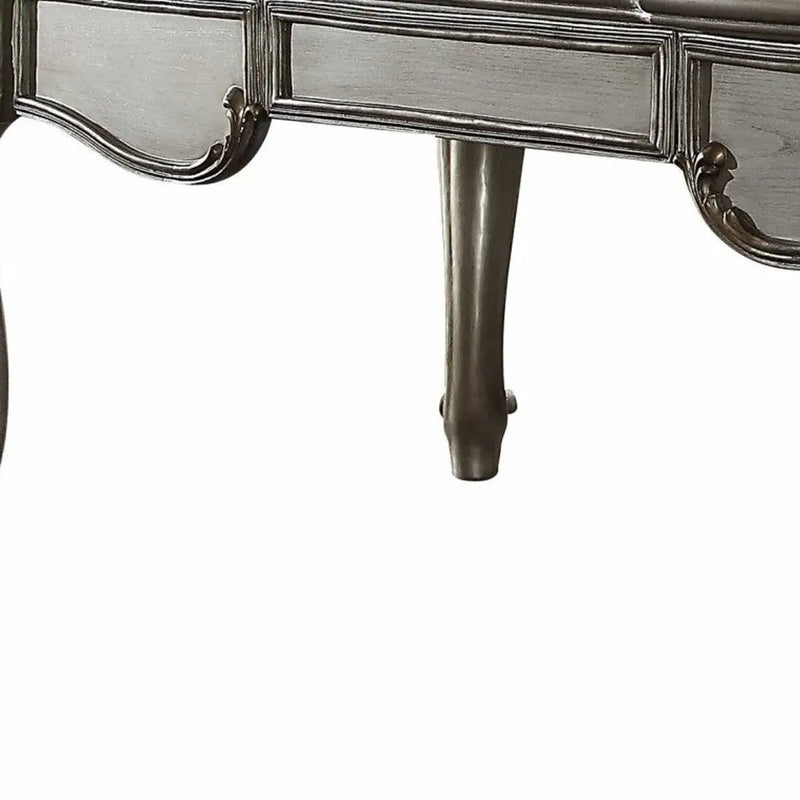 35" Silver Executive Desk - GreatEagleInc