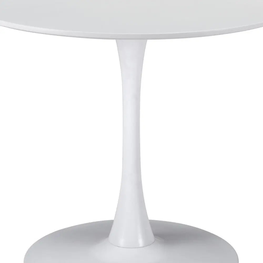 35" Steel Pedestal Base Dining Table - GreatEagleInc