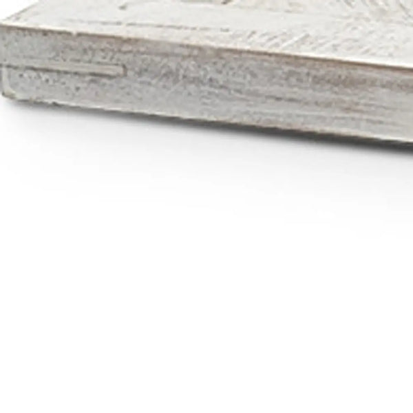35" White and Natural Wood Indoor Outdoor Tray With Handles Homeroots Kitchen & Dining