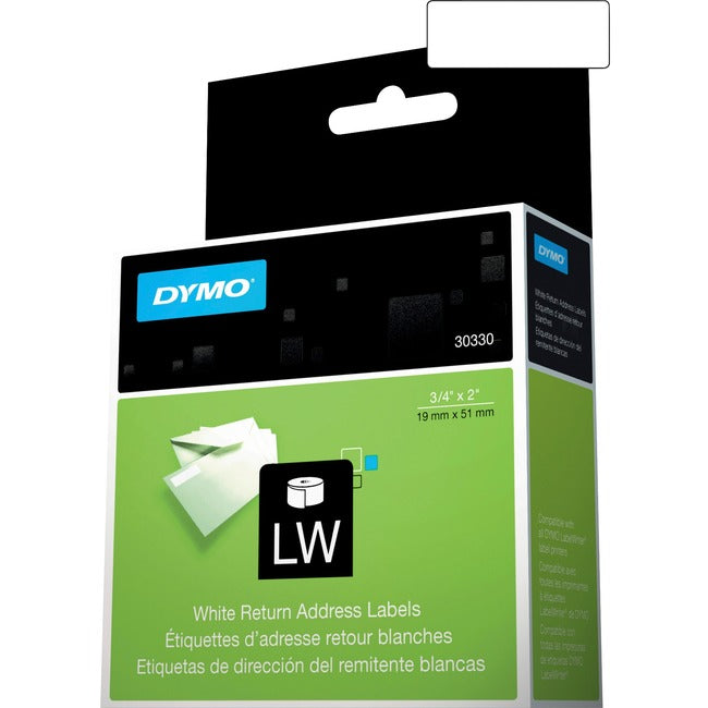Dymo LW Return Address Labels 3/4" x 2" - GreatEagleInc
