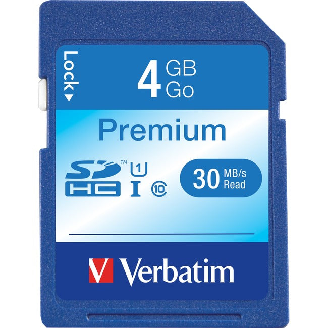 Verbatim 4GB Premium SDHC Memory Card, UHS-I Class 10