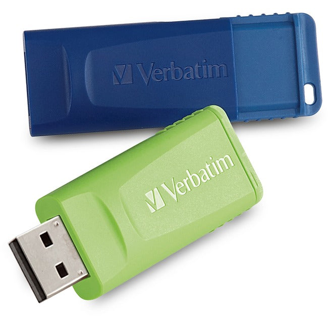 Verbatim 64GB Store 'n' Go USB Flash Drive - 2pk - Blue, Green