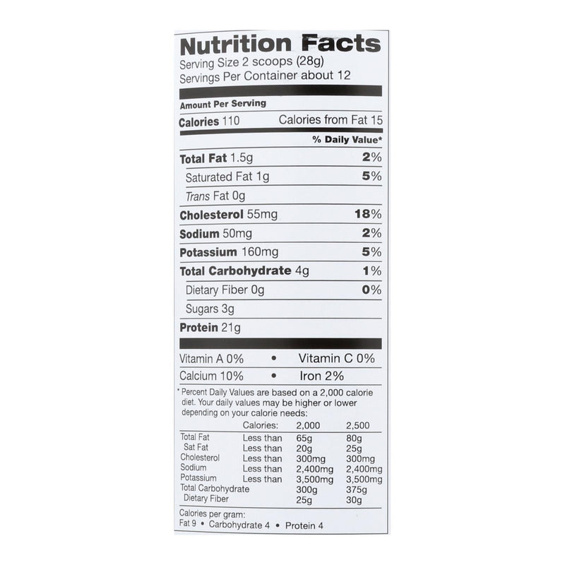 Teras Whey Protein Powder Whey - Bourbon Vanilla - 12 Oz - Eco-Friendly Home & Grocery