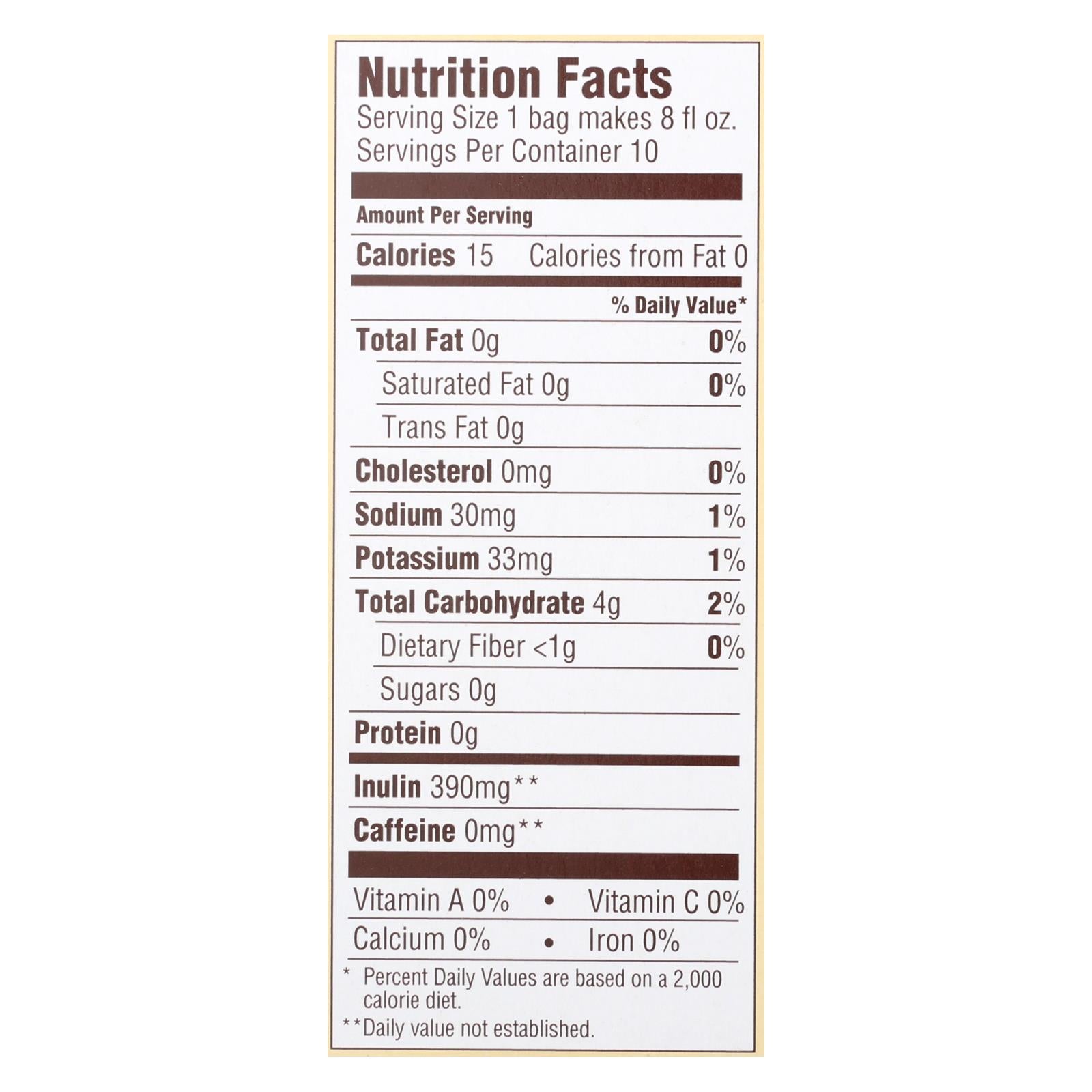 Teeccino Organic Herbal Coffee - Dandelion Dark Roast - 10 Bags - Case Of 6 - GreatEagleInc