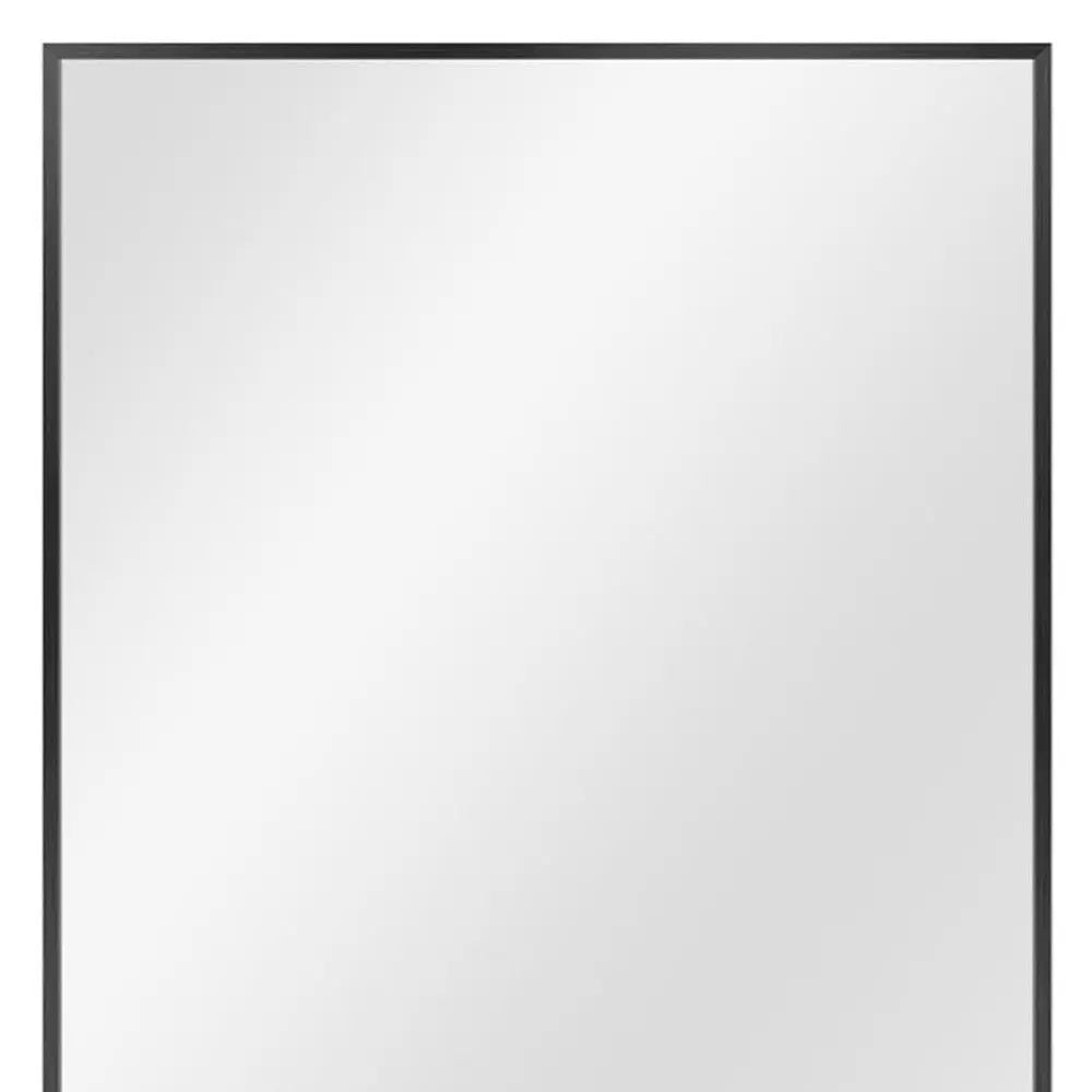 36" Black Metal Framed Accent Mirror Homeroots Bed & Bath
