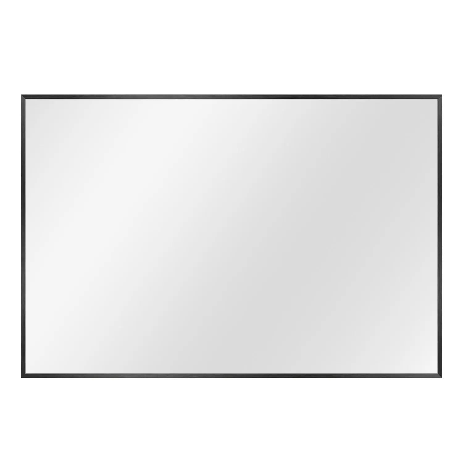 36" Black Metal Framed Accent Mirror Homeroots Bed & Bath