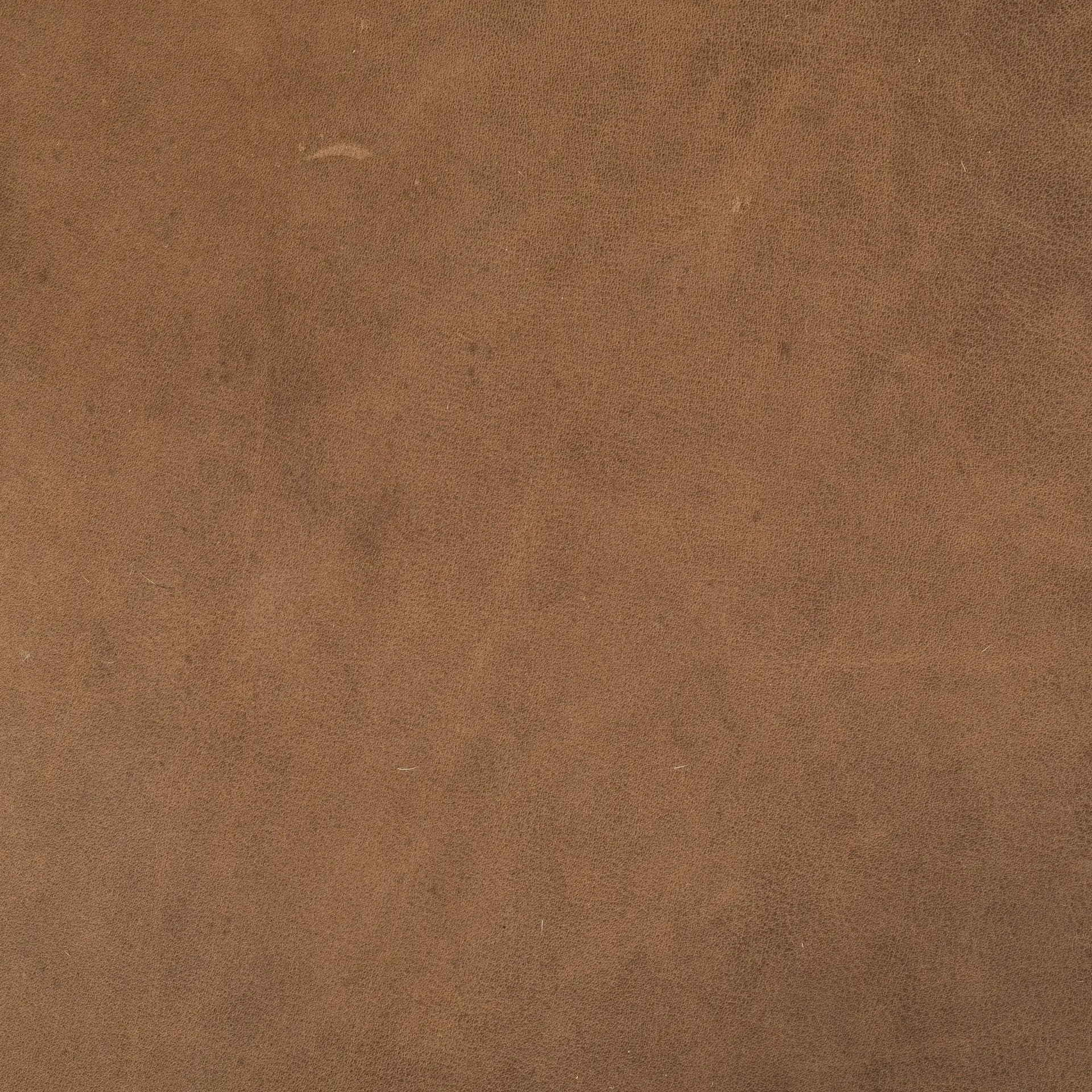36" Brown Genuine Leather Cube Ottoman Homeroots Living Room