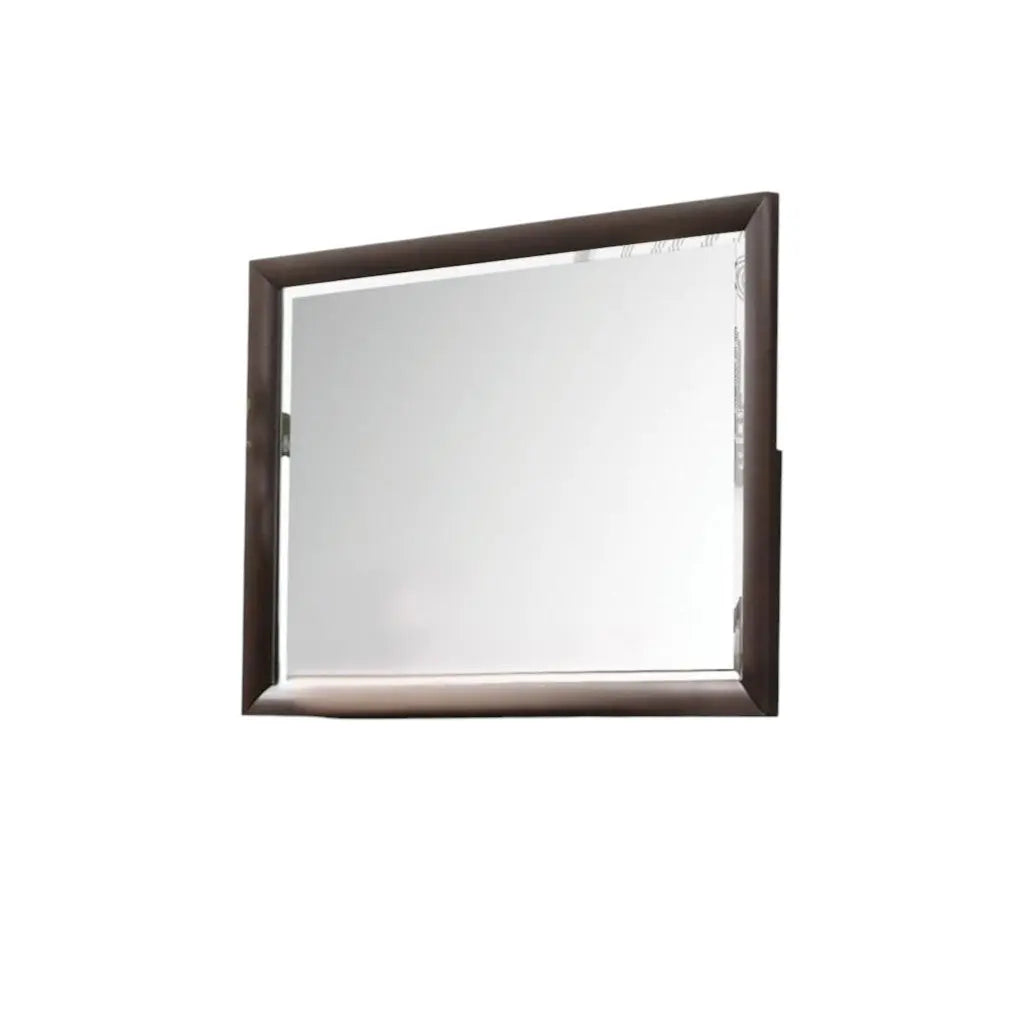 36" Merlot Wood Framed Mounted Dresser Mirror Homeroots Bed & Bath