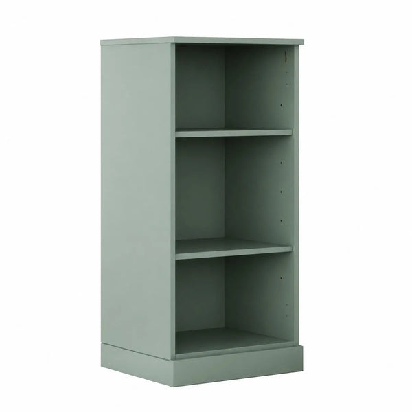 36" Sage Solid Wood Adjustable Three Tier Library Bookcase Homeroots Office