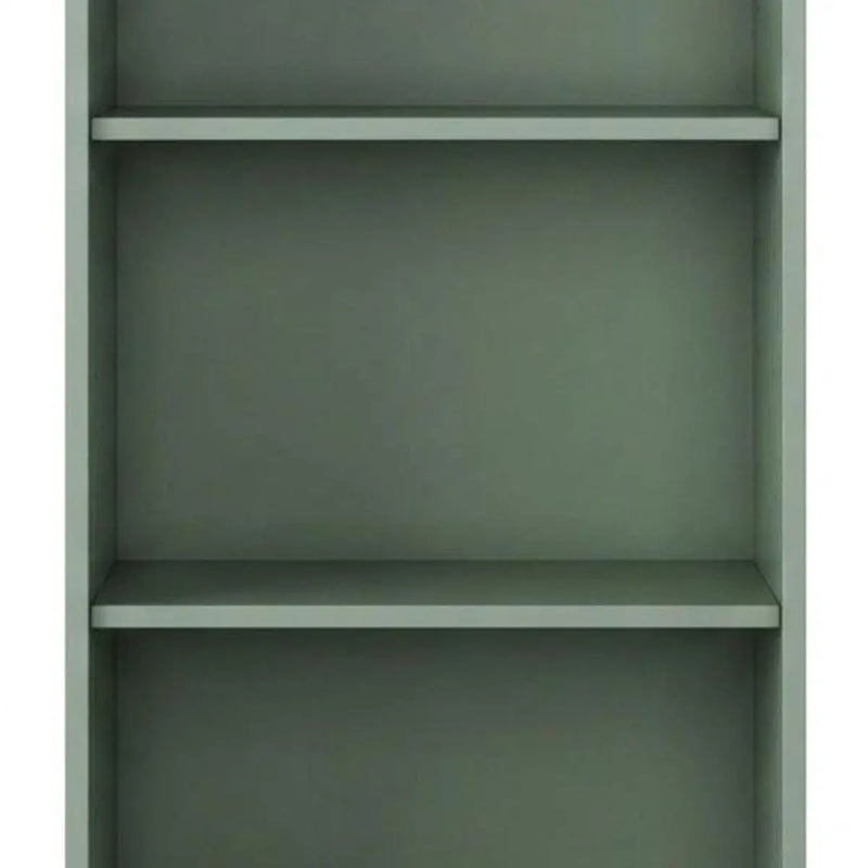 36" Sage Solid Wood Adjustable Three Tier Library Bookcase Homeroots Office