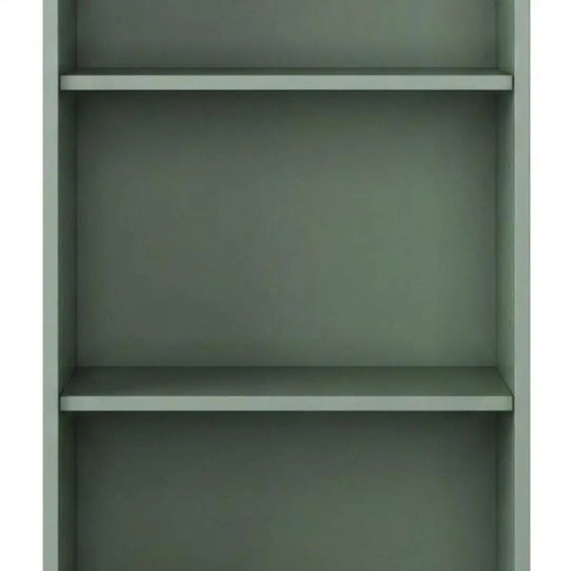 36" Sage Solid Wood Adjustable Three Tier Library Bookcase Homeroots Office