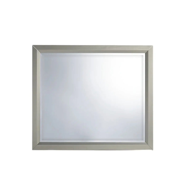 36" Silver Framed Dresser Mount Mirror Homeroots Bed & Bath