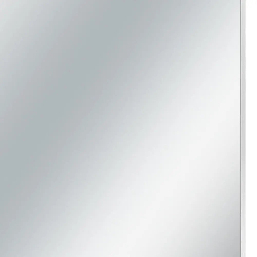 36" Silver Metal Accent Mirror Homeroots Bed & Bath