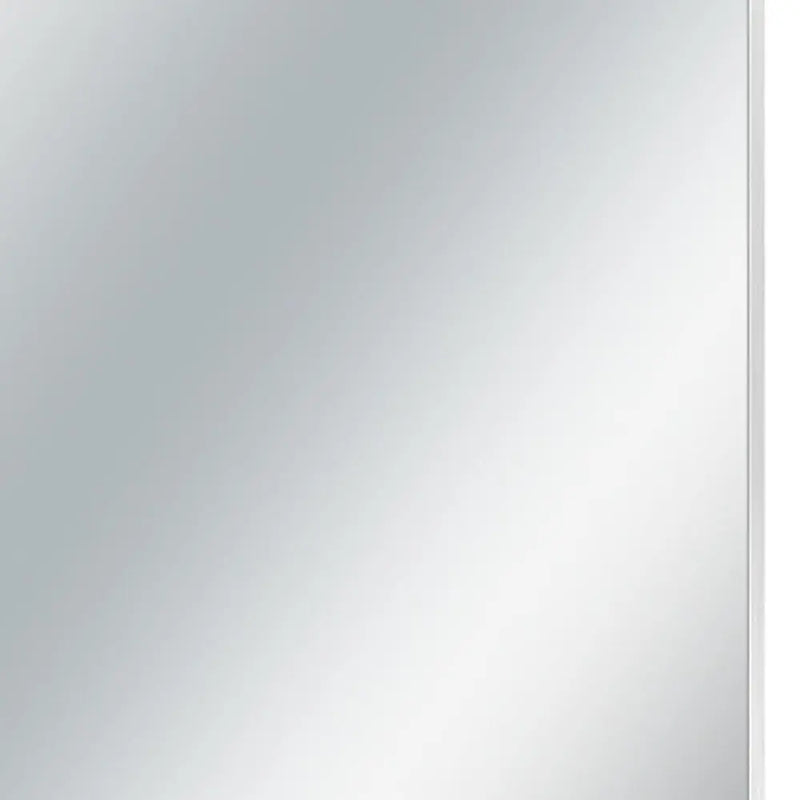 36" Silver Metal Accent Mirror Homeroots Bed & Bath