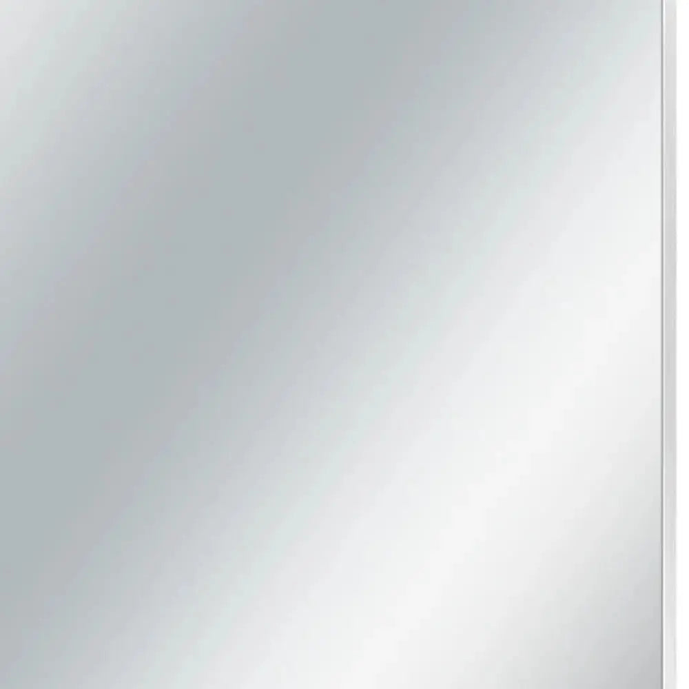 36" Silver Metal Accent Mirror Homeroots Bed & Bath