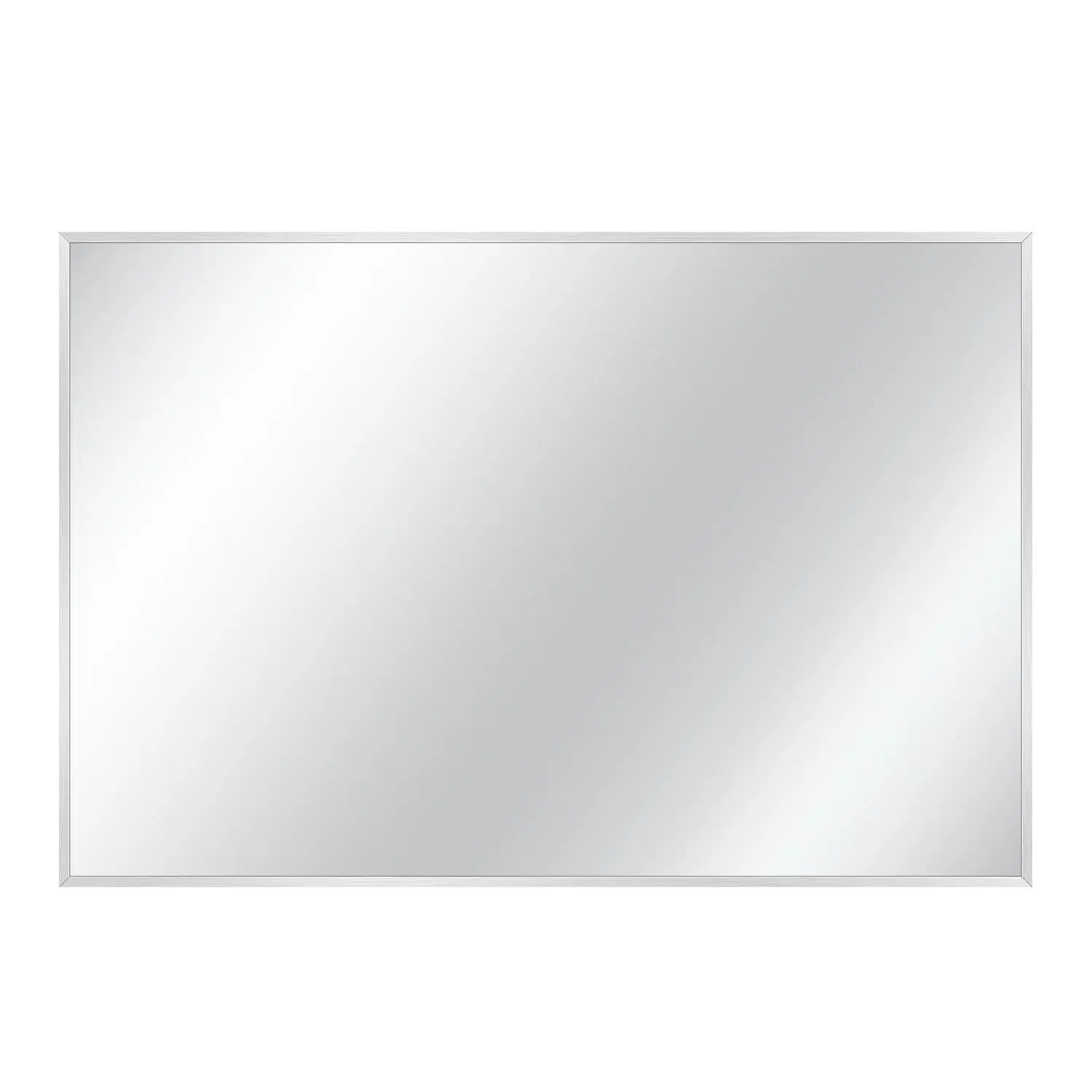 36" Silver Metal Accent Mirror Homeroots Bed & Bath