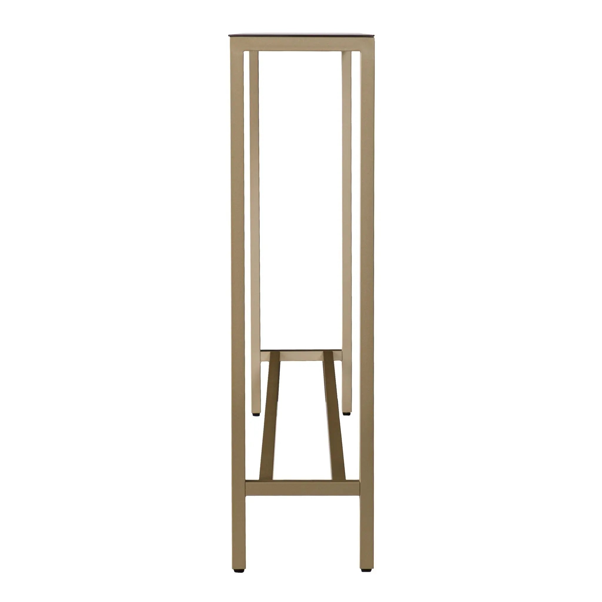 36" Silver and Gold Mirrored Glass Console Table Homeroots Living Room