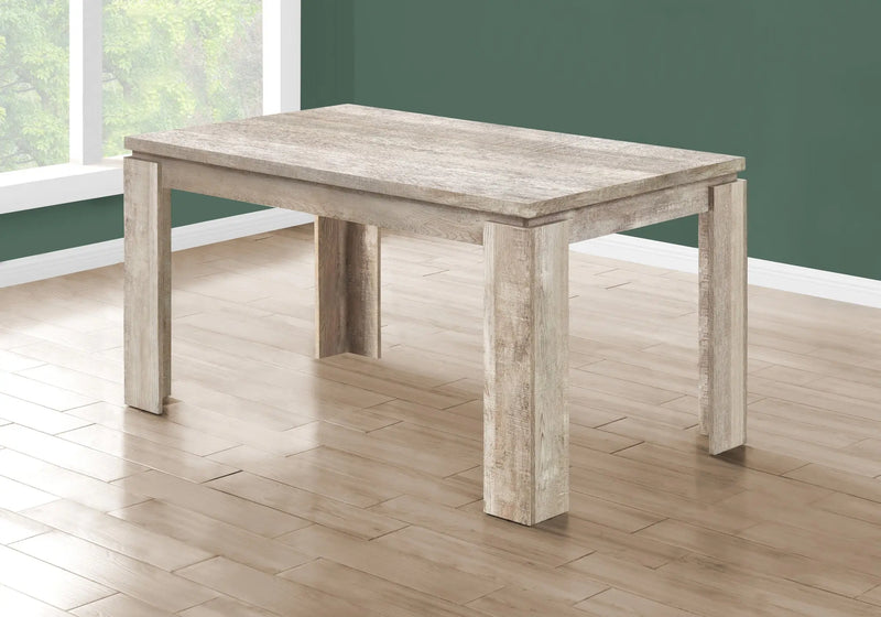 36" Taupe Dining Table Homeroots Kitchen & Dining