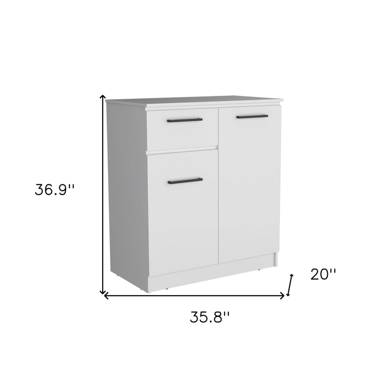 36" White Drawer Combo Dresser Homeroots Bed & Bath