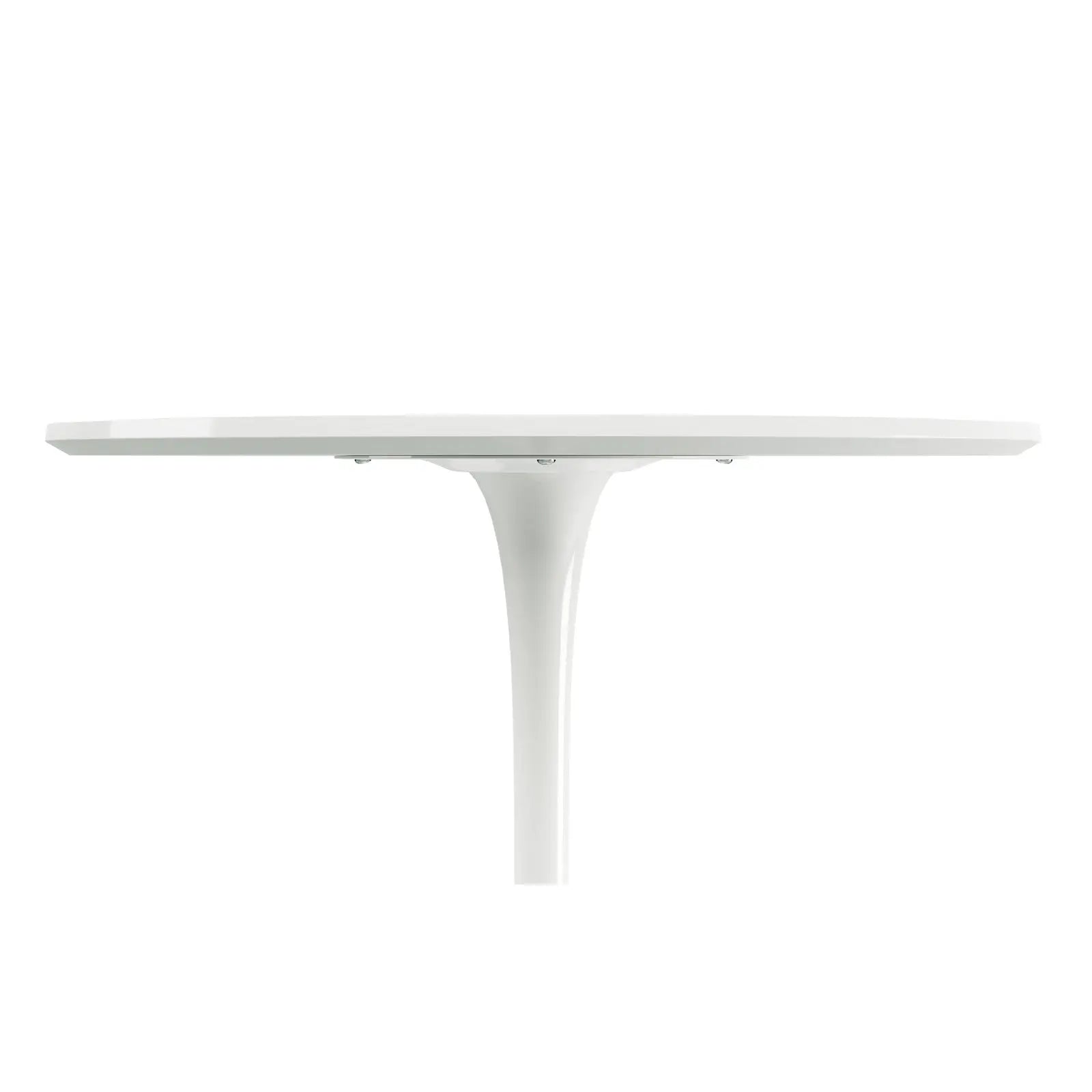 36" White Metal Dining Table Homeroots Kitchen & Dining