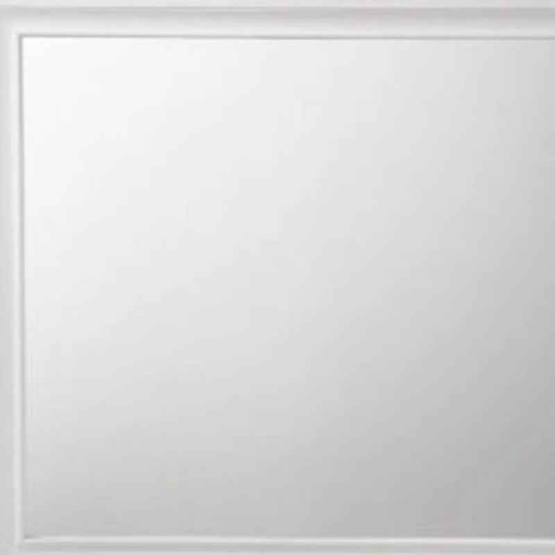 36" White Wood Framed Mounted Dresser Mirror Homeroots Bed & Bath