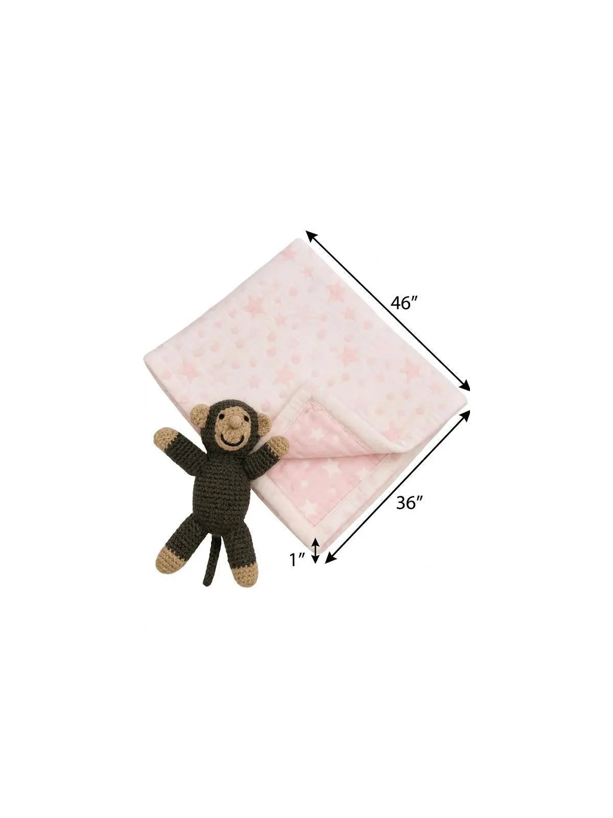 36" X 46" Pink And White Cotton Polka Dots Baby Blanket Homeroots Home Decor