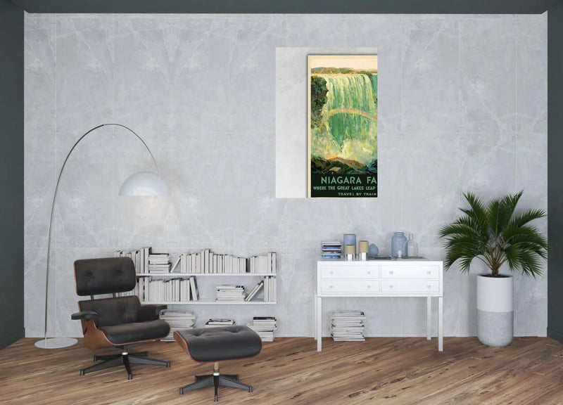 36" X 54" Niagra Falls New York C1920S Vintage Travel Poster Wall Art Homeroots Home Decor