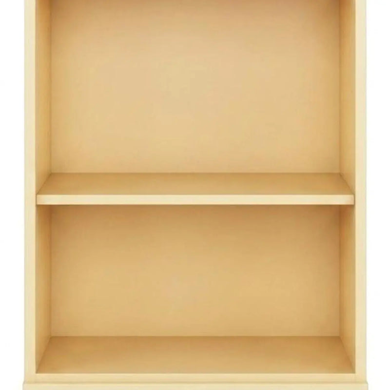 36" Yellow Solid Wood Adjustable Three Tier Library Bookcase Homeroots Office