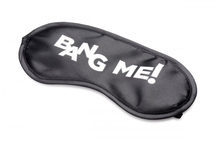 Bang! Duo Blast C Ring Butt Plug Bullet & Blindfold Kit Black - GreatEagleInc