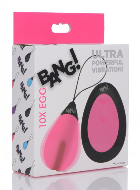 Bang! 10x Vibrating Silicone Egg W/ Remote