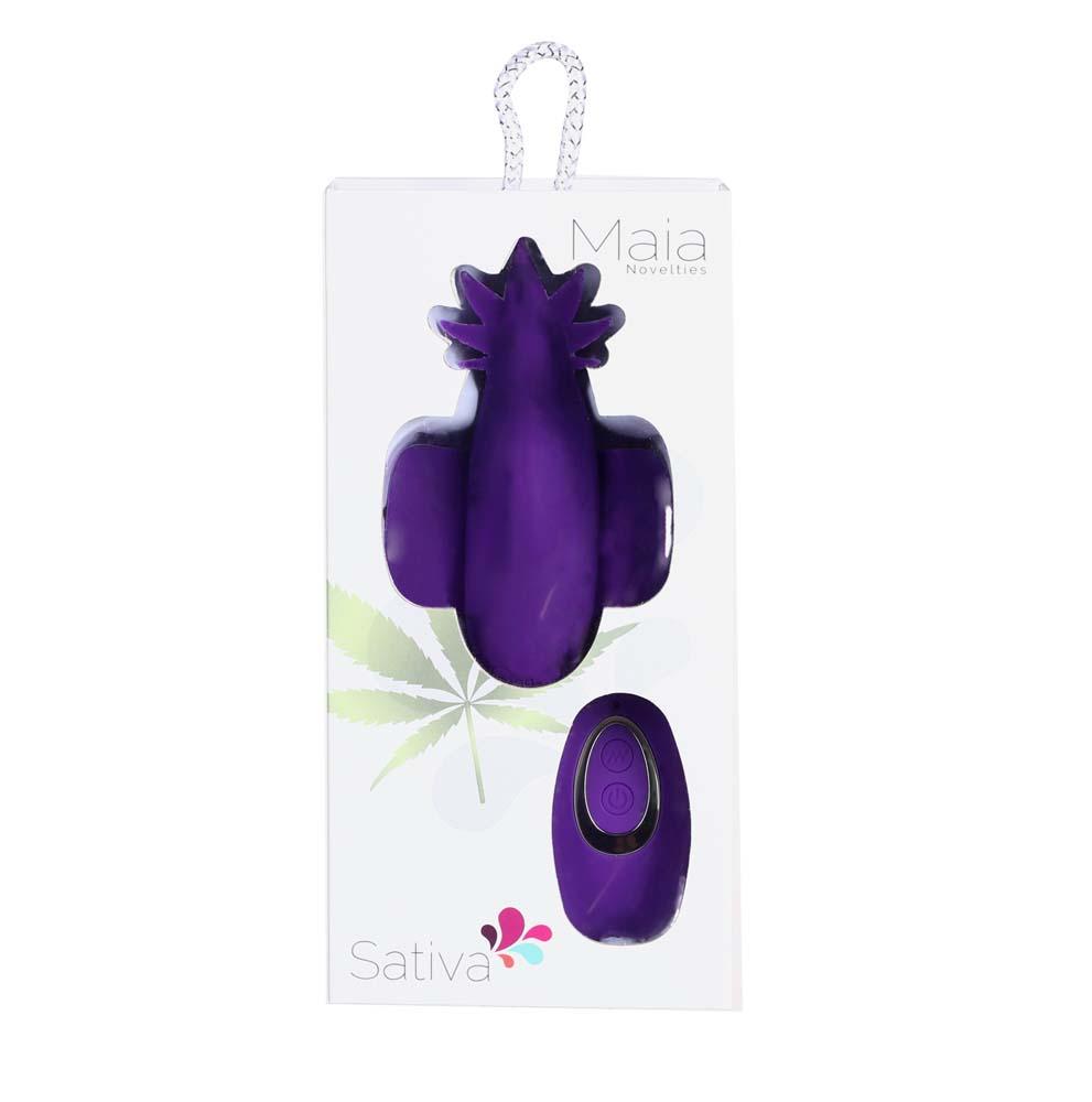 Sativa Remote Control Panty Teaser Purple - GreatEagleInc
