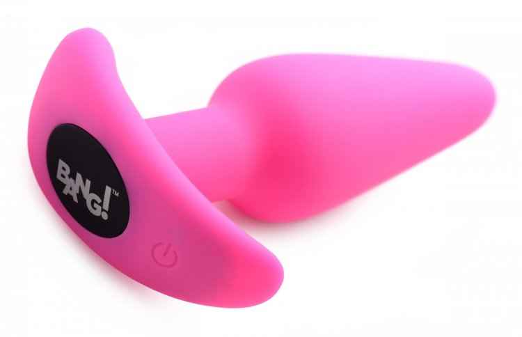 Bang! 21x Vibrating Silicone Butt Plug W/ Remote