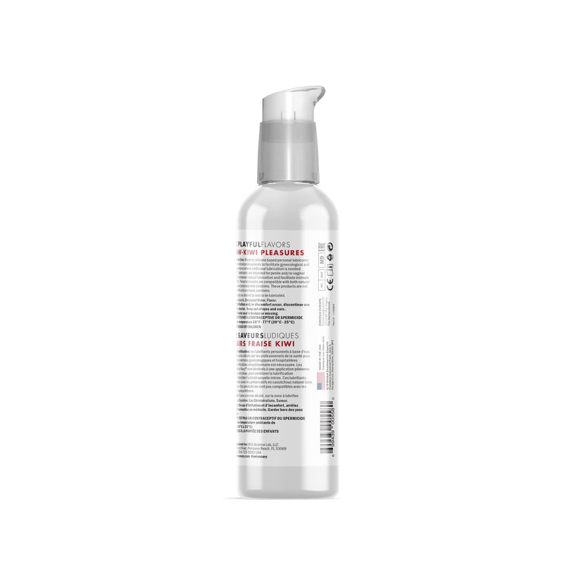 Swiss Navy 4-in-1 Playful Flavors - Strawberry Kiwi Pleasures - 4 Fl. Oz.