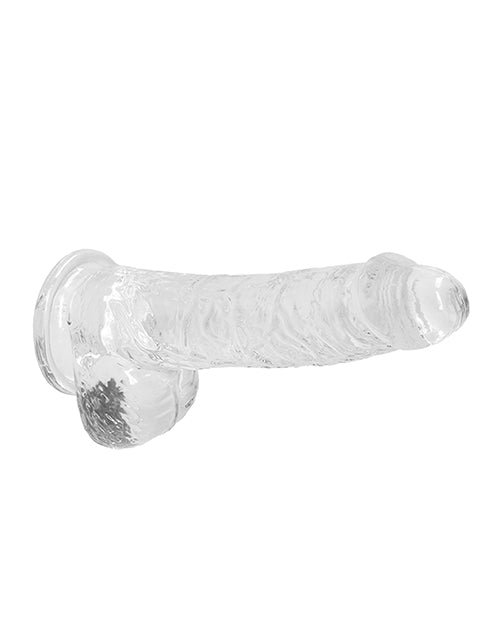Shots Realrock Realistic Crystal Clear Dildo W/balls - Clear - GreatEagleInc