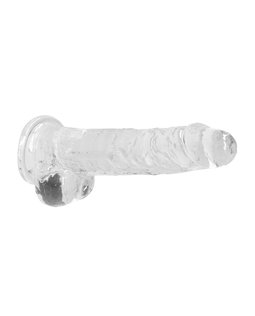 Shots Realrock Realistic Crystal Clear Dildo W/balls - Clear - GreatEagleInc