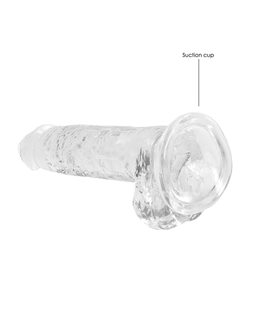 Shots Realrock Realistic Crystal Clear Dildo W/balls - Clear - GreatEagleInc