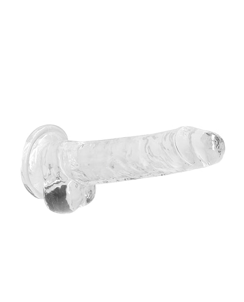 Shots Realrock Realistic Crystal Clear Dildo W/balls - Clear - GreatEagleInc